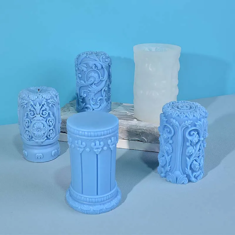 Soap Making Art - منحوتة العمود الروماني شمعة قالب من
