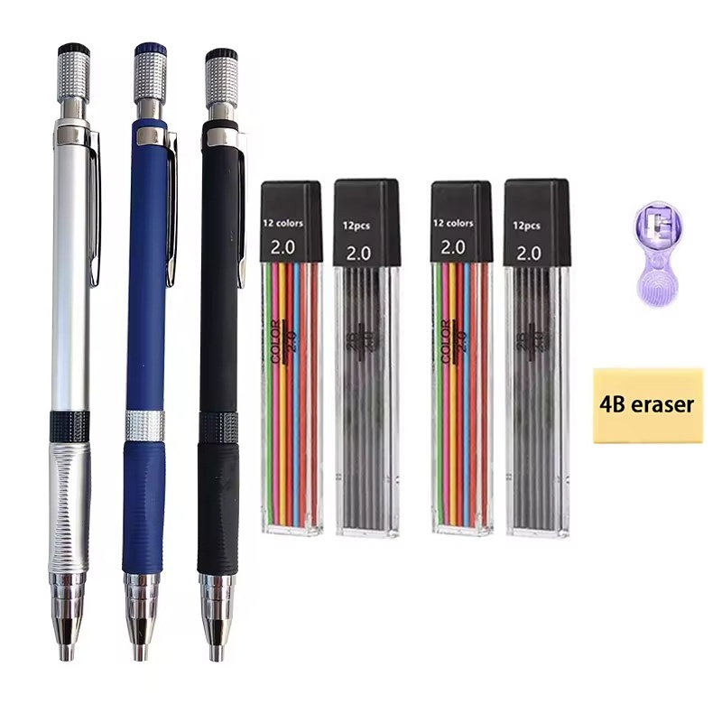 مجموعة أقلام رصاص ميكانيكية 2. - مراجعة Staedtler Pencil Lumocolor وسعره