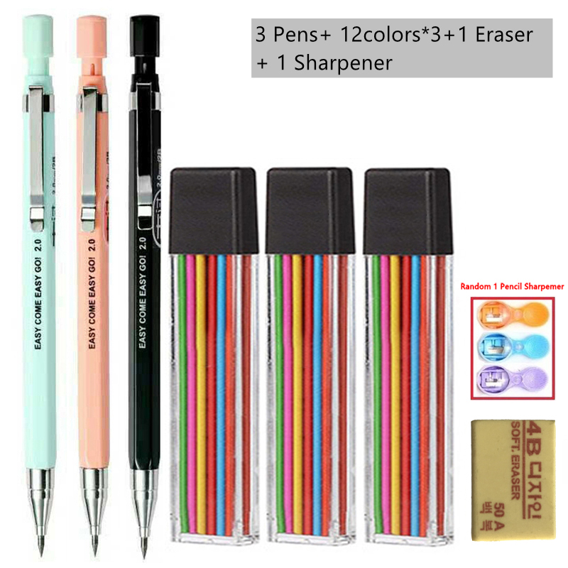 مجموعة أقلام رصاص ميكانيكية 2. - مراجعة Staedtler Pencil Lumocolor وسعره